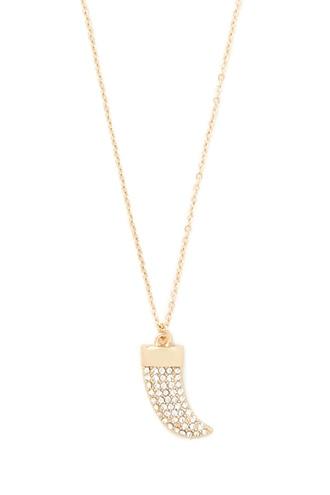 Forever21 Rhinestone Tooth Necklace