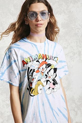 Forever21 Animaniacs Graphic Tie-dye Tee