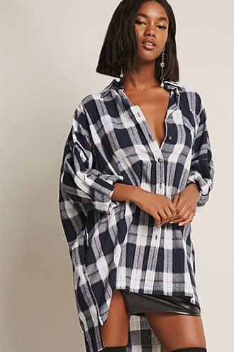 Forever21 Oversized Flannel Shirt