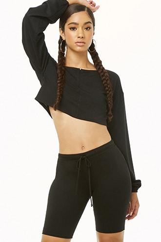 Forever21 Drawstring Bermuda Shorts