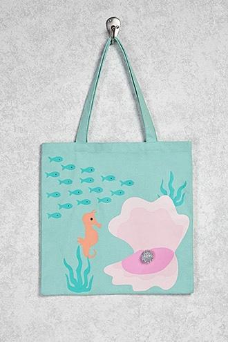 Forever21 Sea Life Graphic Tote
