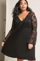 Forever21 Plus Size Pink Clove Lace Dress