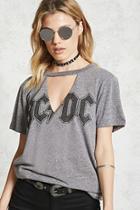 Forever21 Heathered Acdc Band Tee