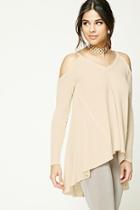 Forever21 Open-shoulder V-neck Top