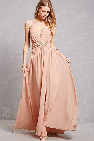 Forever21 Chiffon O-ring Gown