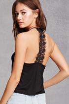 Forever21 Lace-back Ribbed Cami