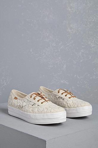Forever21 Keds Lace Platform Tennis Shoes