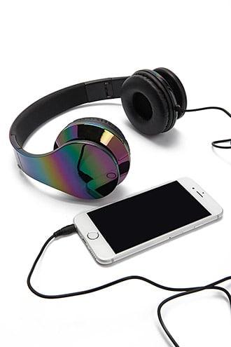 Forever21 Iridescent Oil-slick Headphones