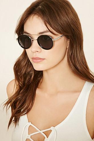 Forever21 Brow Bar Round Sunglasses