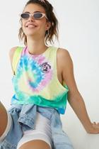 Forever21 Surf Paradise Graphic Tie-dye Top