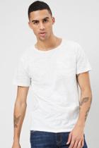 Forever21 Ocean Current Heathered Raw-cut Tee