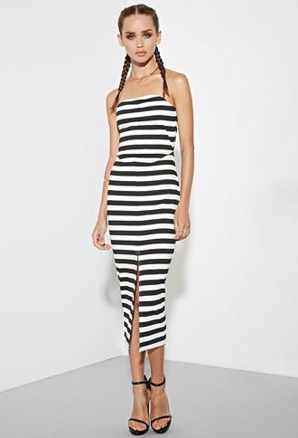 Forever21 The Fifth Label Delta Strapless Stripe Dress