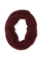 Forever21 Open Knit Infinity Scarf (burgundy)