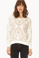Forever21 Women's  Mirrored Metallic Sweater