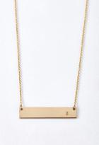 Forever21 Adorn512 Initial A Bar Necklace (gold)