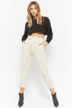 Forever21 Linen-blend Paperbag Pants