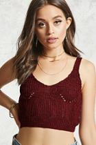 Forever21 Marled-knit Cropped Tank Top