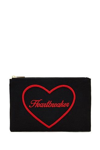 Forever21 Heartbreaker Graphic Makeup Bag