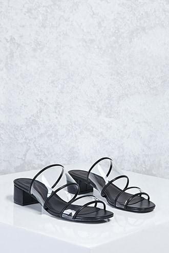 Forever21 Lucite Strap Heels