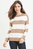 Forever21 Women's  Rugby Striped Sweater
