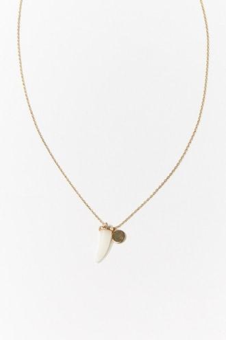Forever21 Tusk Pendant Necklace