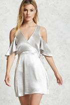 Forever21 Metallic Open-shoulder Dress
