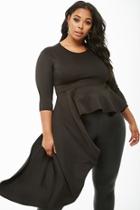 Forever21 Plus Size Asymmetrical Ruffle-hem Top