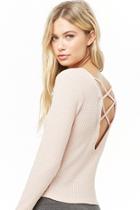 Forever21 Active Crisscross Waffle-knit Top