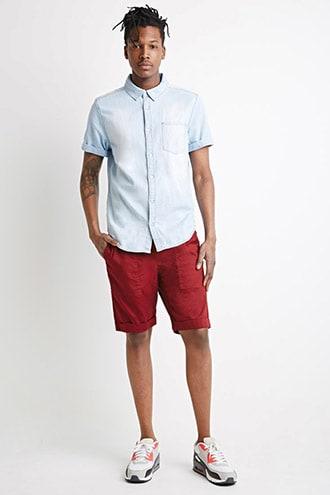 Forever21 Cuffed Drawstring Shorts