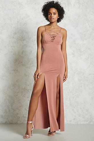 Forever21 Strappy Crisscross M-slit Dress
