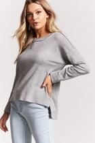 Forever21 High-low Sweater Knit Top