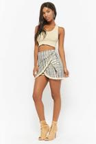 Forever21 Selfie Leslie Plaid Fringe Skort