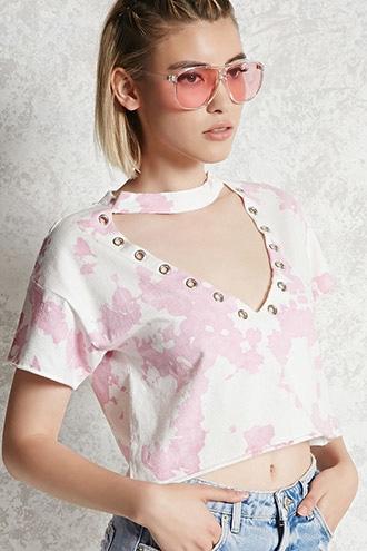 Forever21 Cropped Choker Tee
