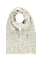 Forever21 Oatmeal & Cream Patch Pocket Scarf