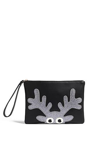Forever21 Faux Leather Reindeer Clutch