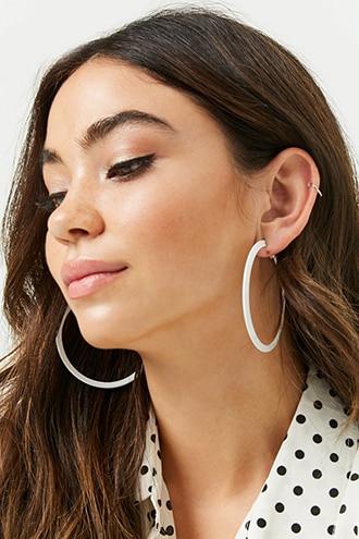 Forever21 Hoop & Ball Stud Earring Set