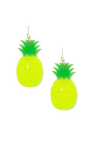 Forever21 Pineapple Drop Earrings