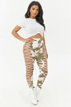 Forever21 Lace-up Camo Pants