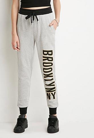 Forever21 Brooklyn Ny Heathered Sweatpants