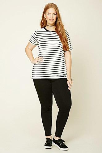 Forever21 Plus Women's  Black Plus Size Skinny-fit Jeans