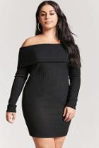 Forever21 Plus Size Off-the-shoulder Sweater Dress