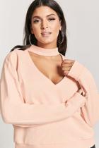Forever21 Plus Size Cutout Mock Neck Sweater