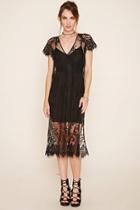 Love21 Women's  Contemporary Lace Midi Dress