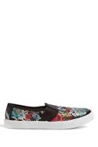 Forever21 Embroidered Slip-on Sneakers