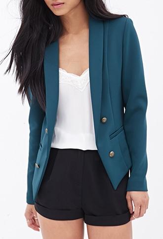 Forever21 Structured Scuba Knit Blazer