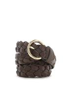 Forever21 Brown Braided Faux Leather Belt