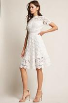 Forever21 Crochet Floral Midi Dress