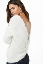 Forever21 Fuzzy Twist-back Sweater