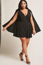 Forever21 Plus Size Cape-sleeve Romper