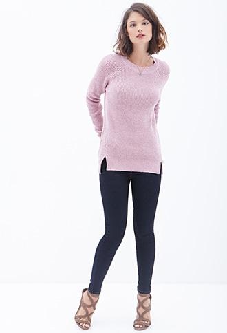 Forever21 Contemporary Waffle Knit Sweater